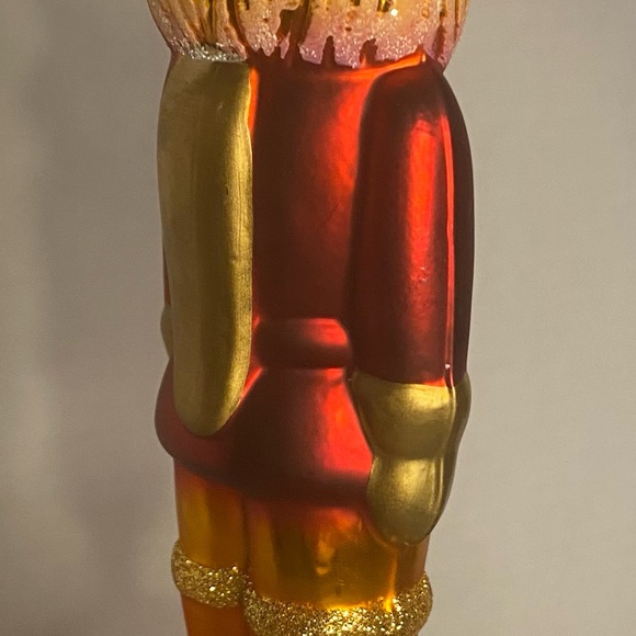 Christmas nutcracker ornament beautiful details red & gold - Picture 3 of 6